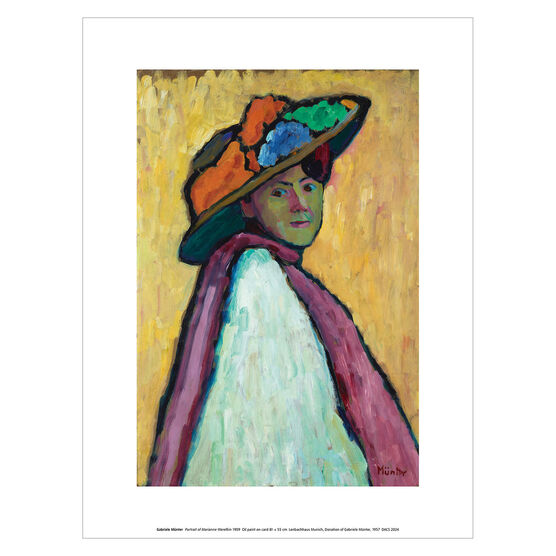 Gabriele Münter Portrait of Marianne Werefkin art print